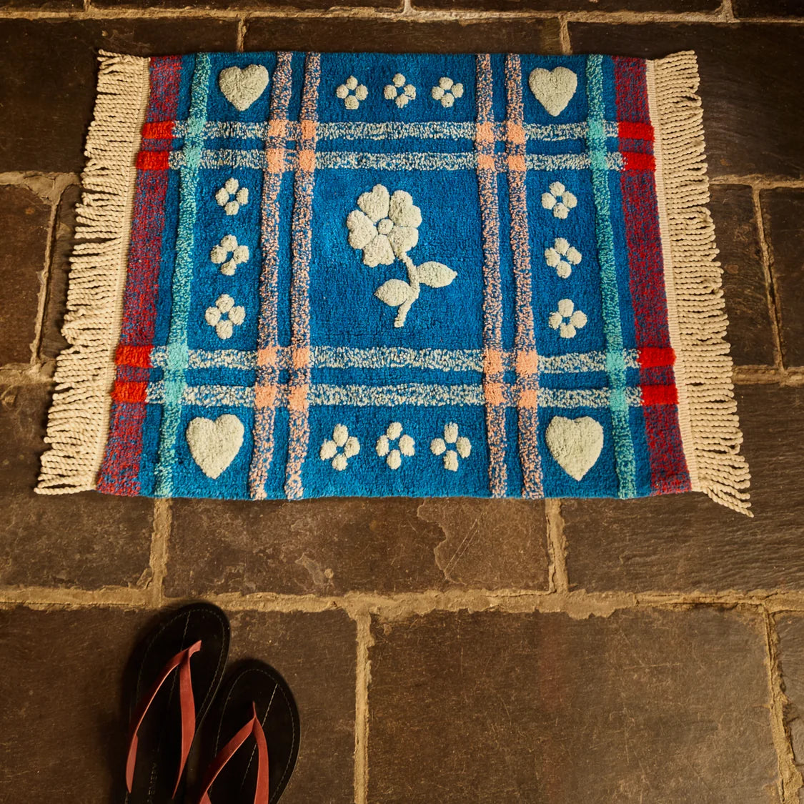 Sage and Clare: Josephine Bath Mat - Blue Bell