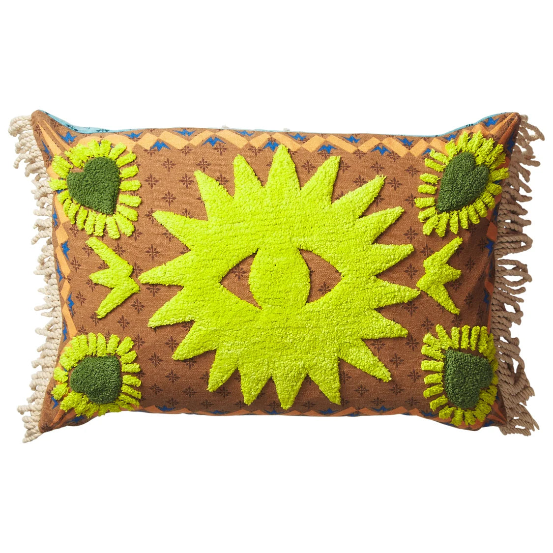 Sage and Clare: Yadira Reversible Tufted Cushion - Feather Insert
