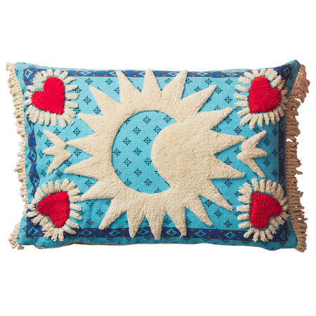 Sage and Clare: Yadira Reversible Tufted Cushion - Feather Insert