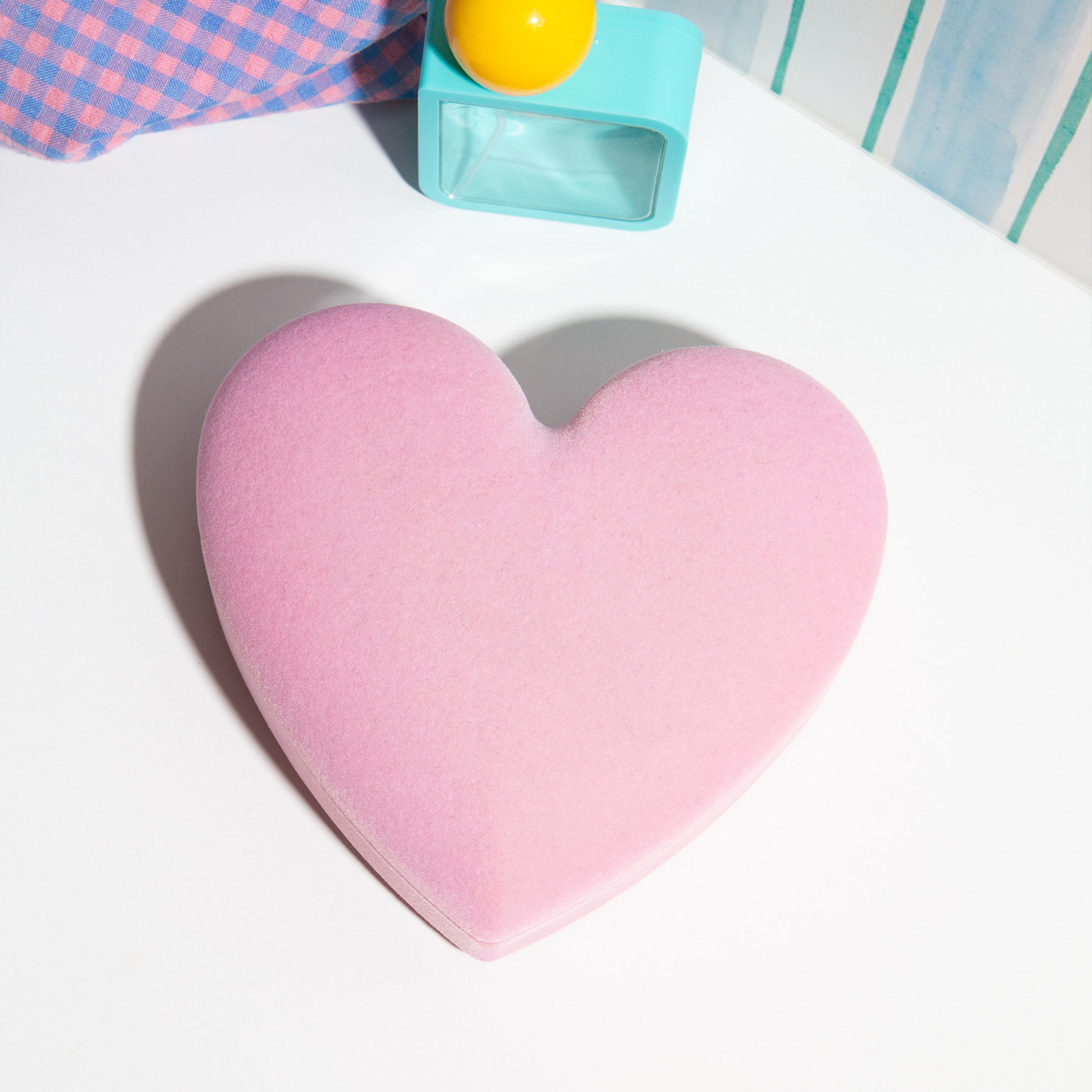 Doiy Love Velvet Storage Box - Pink Heart