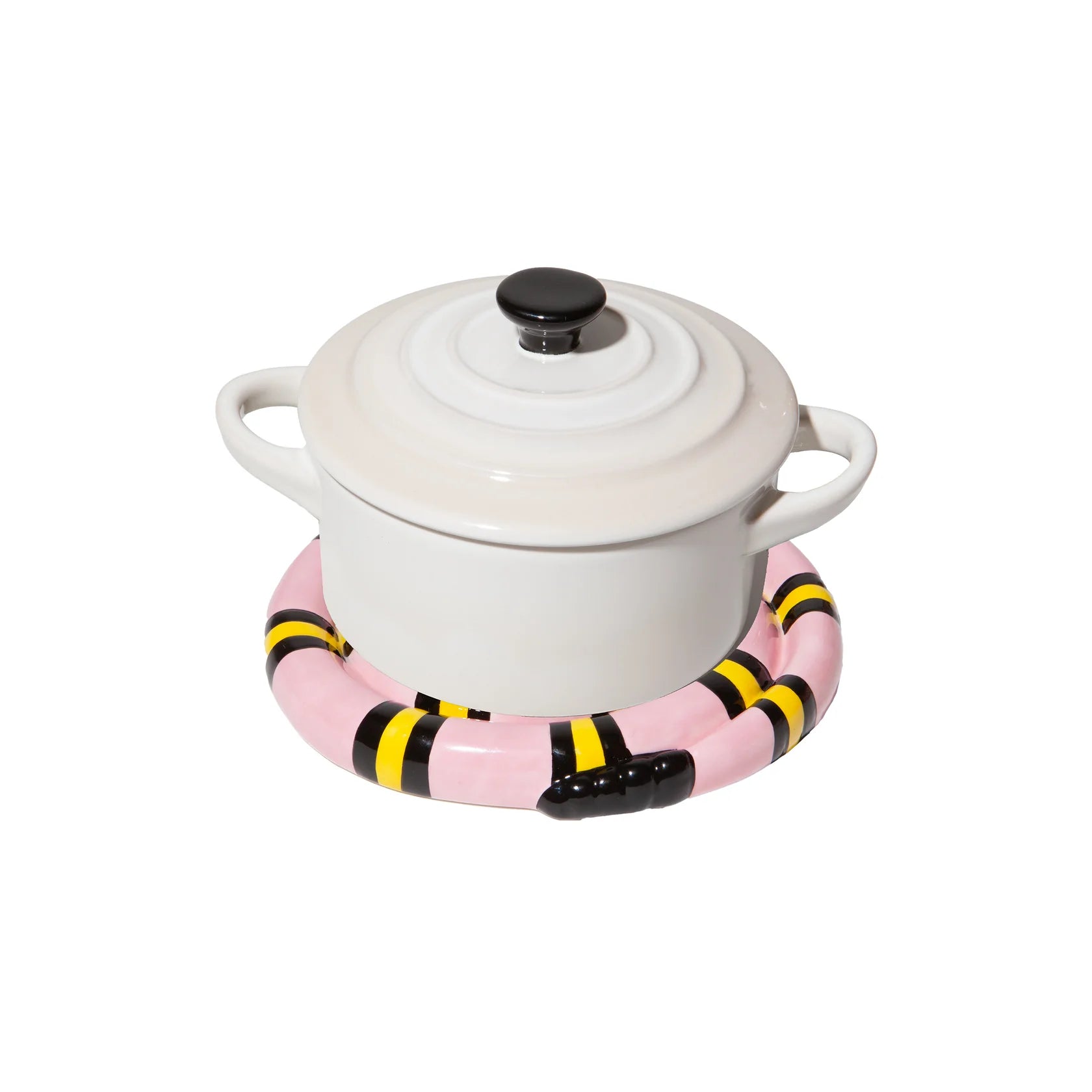Doiy: Snake Trivet Pink