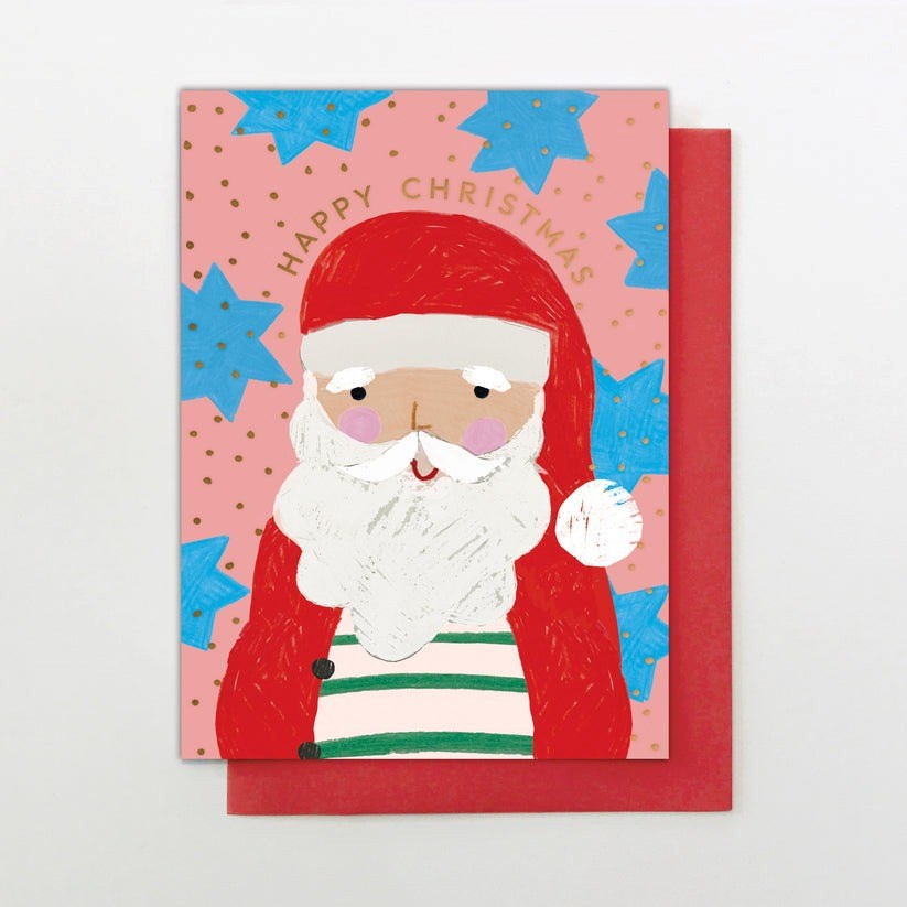 Stop The Clock: Father Christmas Xmas Card
