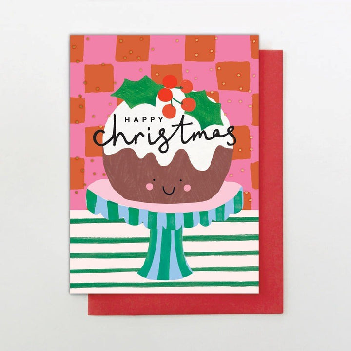 Stop The Clock: Happy Christmas Pudding Xmas Card