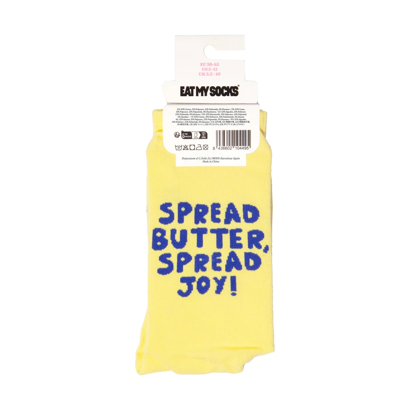 Eat My Socks: Crew Socks - Butter