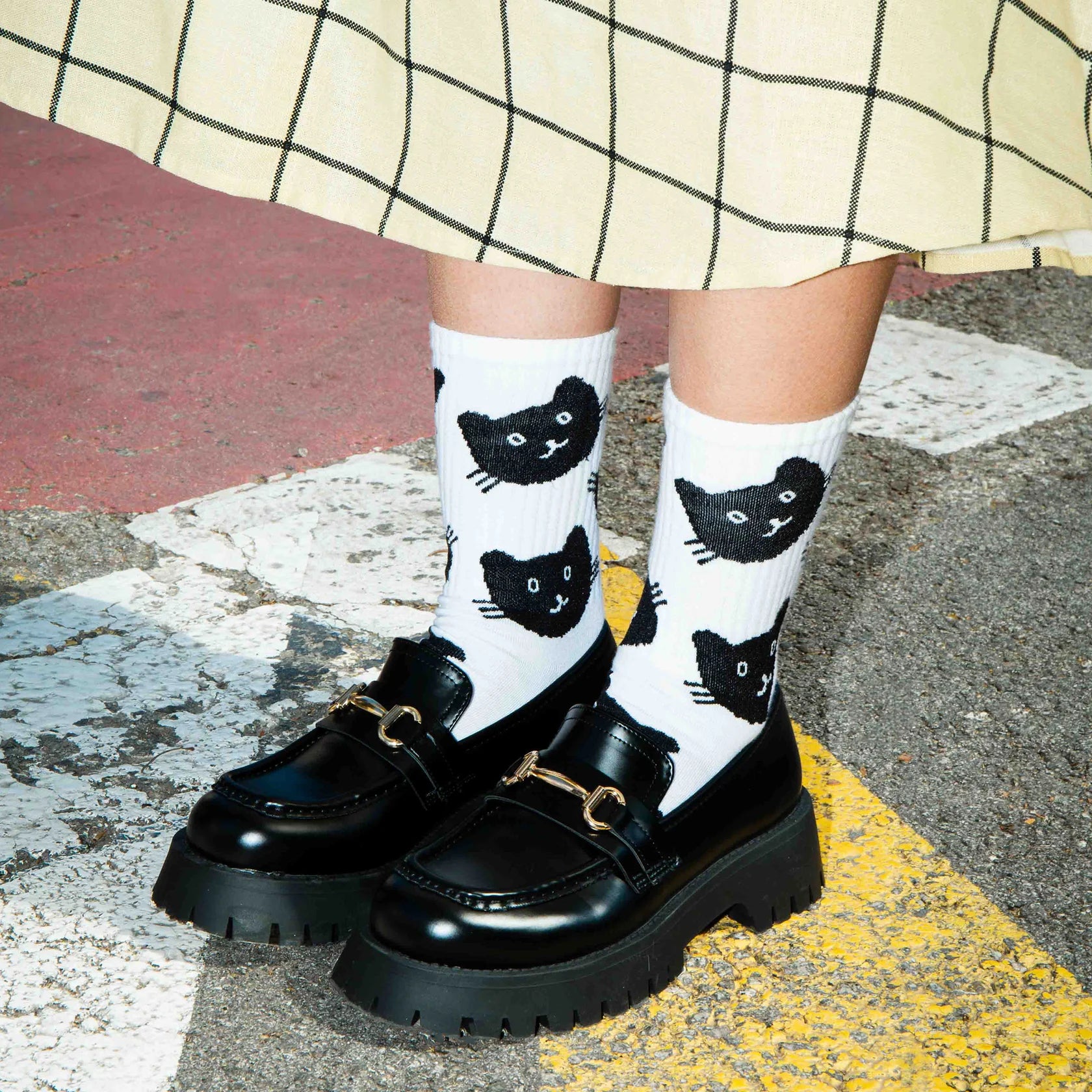Eat My Socks: Crew Socks - Cat
