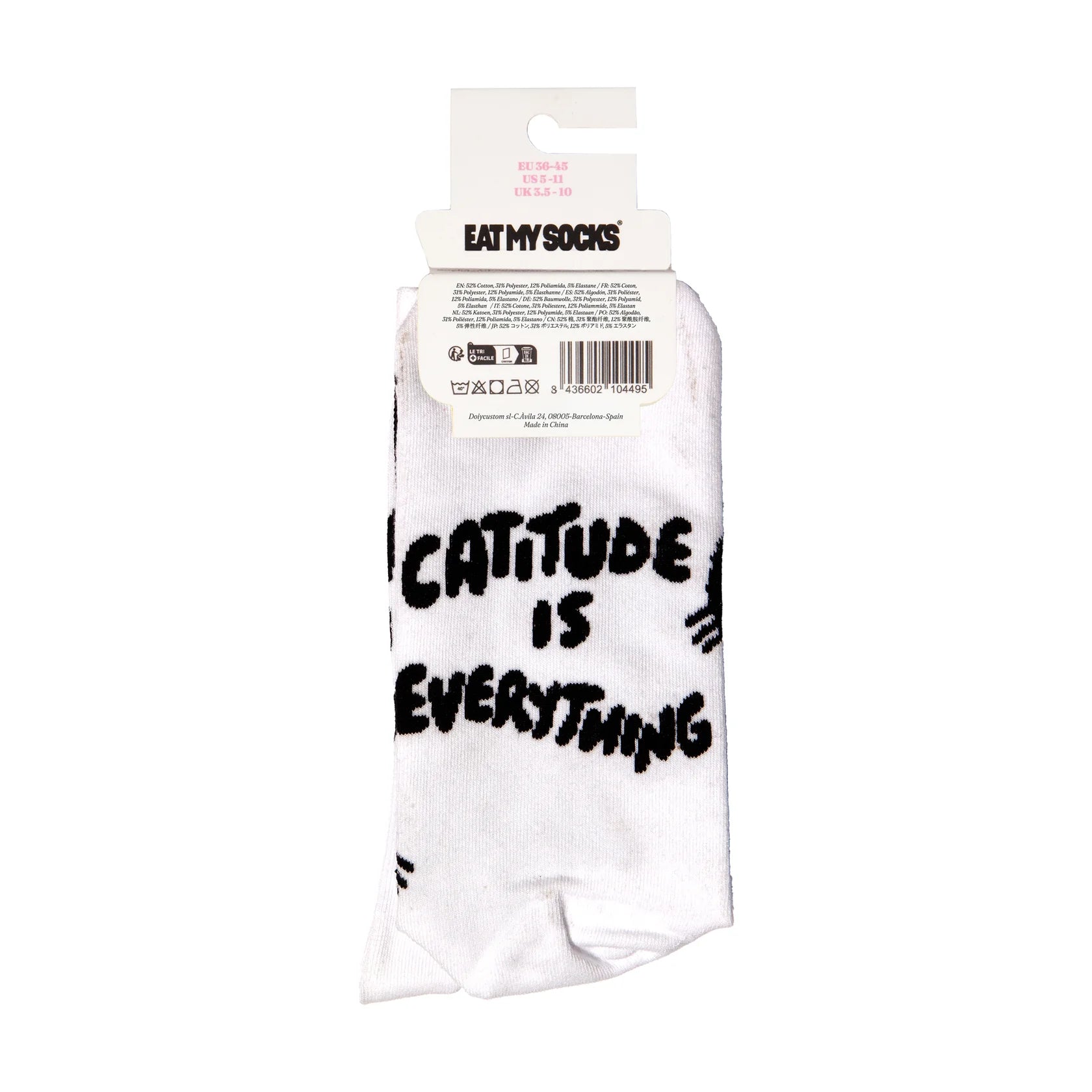 Eat My Socks: Crew Socks - Cat