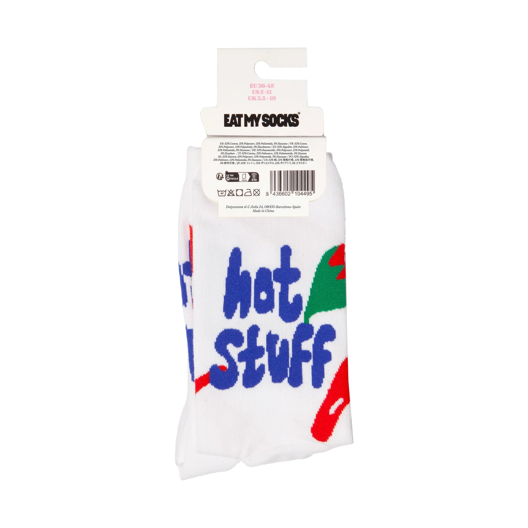Eat My Socks: Crew Socks - Chili