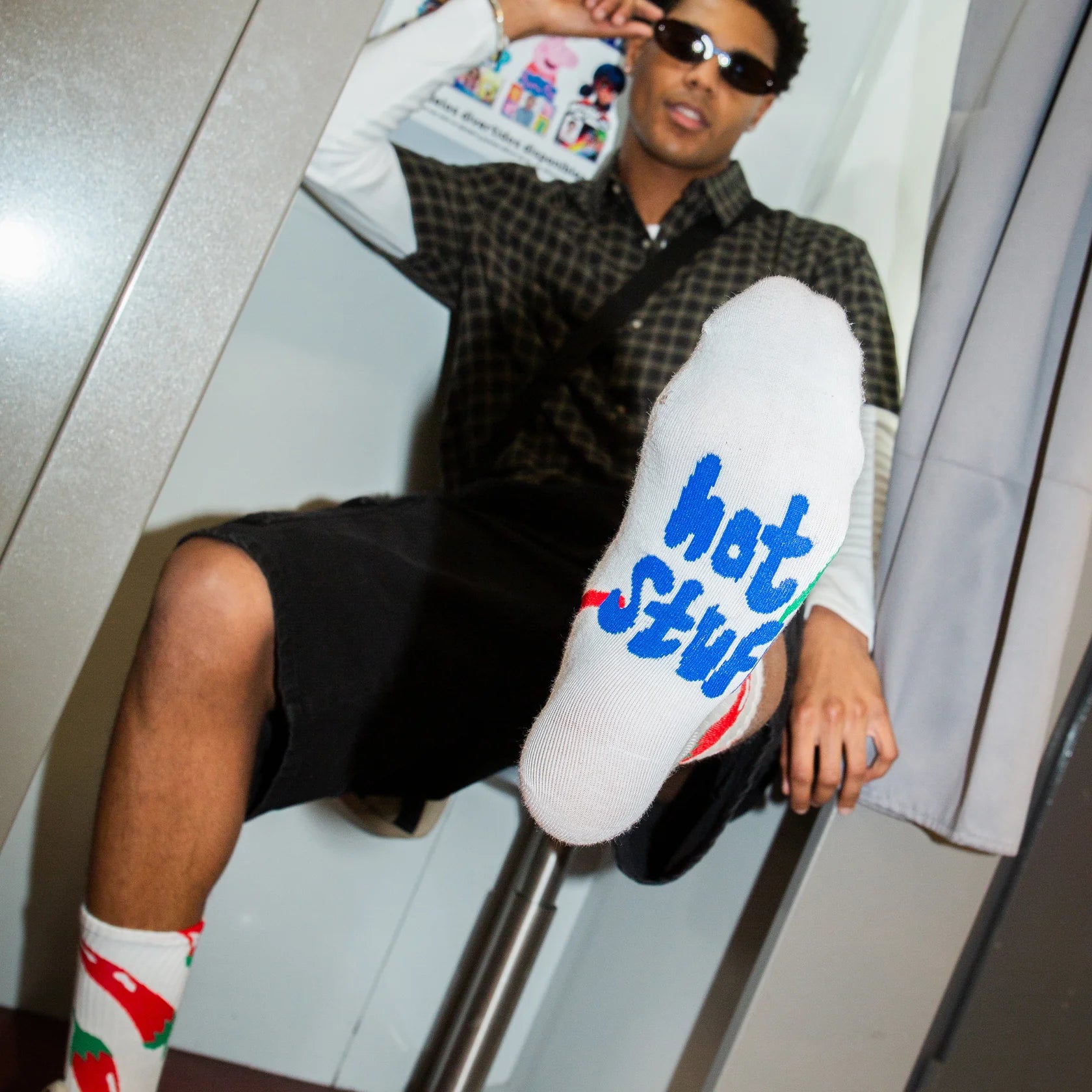 Eat My Socks: Crew Socks - Chili