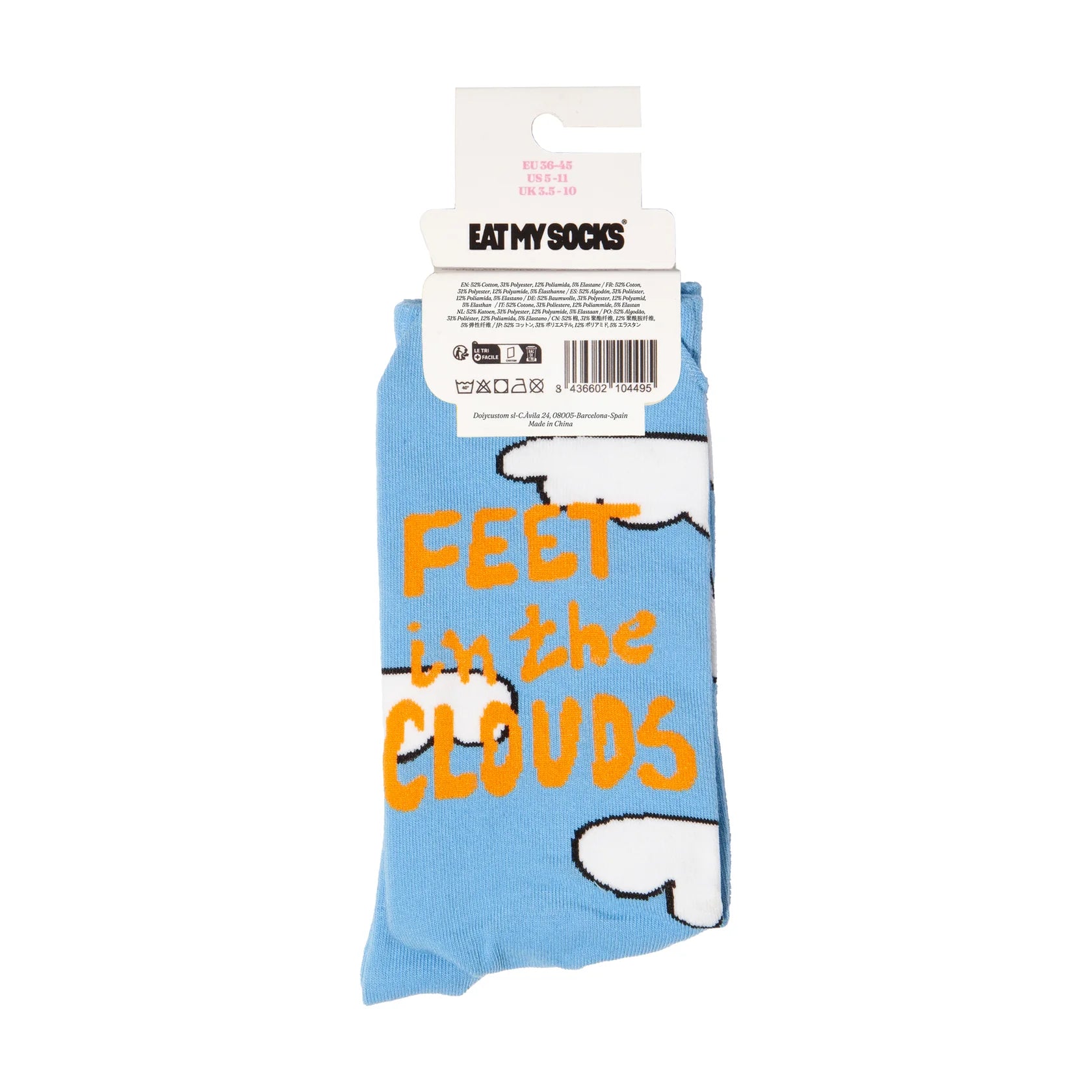 Eat My Socks: Crew Socks - Cloud