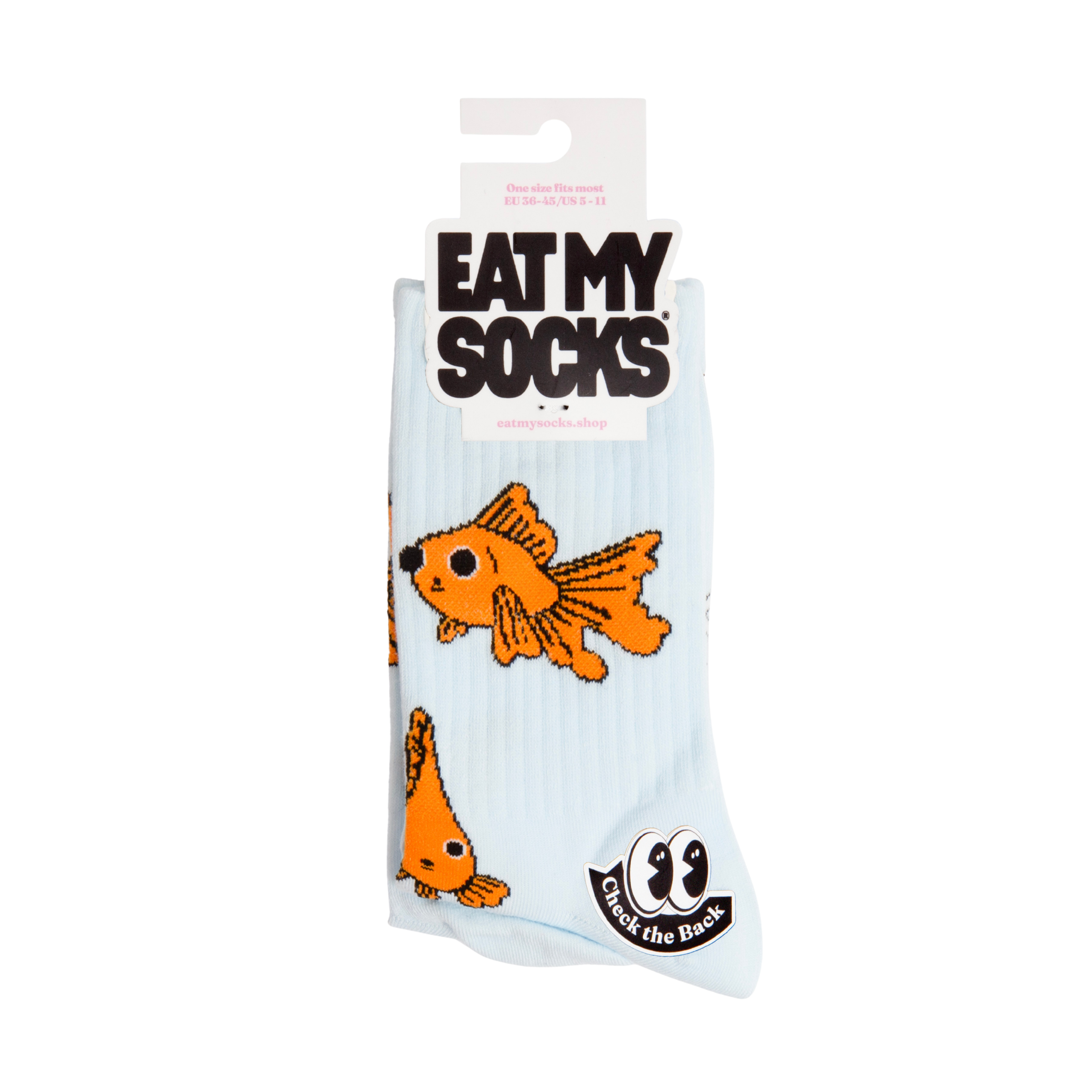 Eat My Socks Goldfish Crew Socks