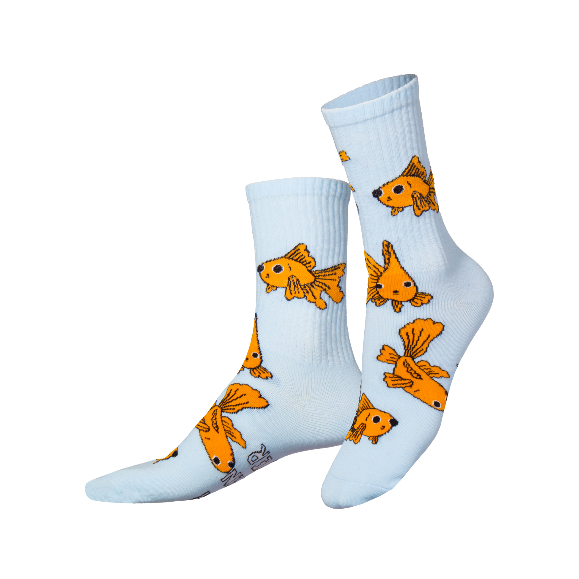 Eat My Socks Goldfish Crew Socks