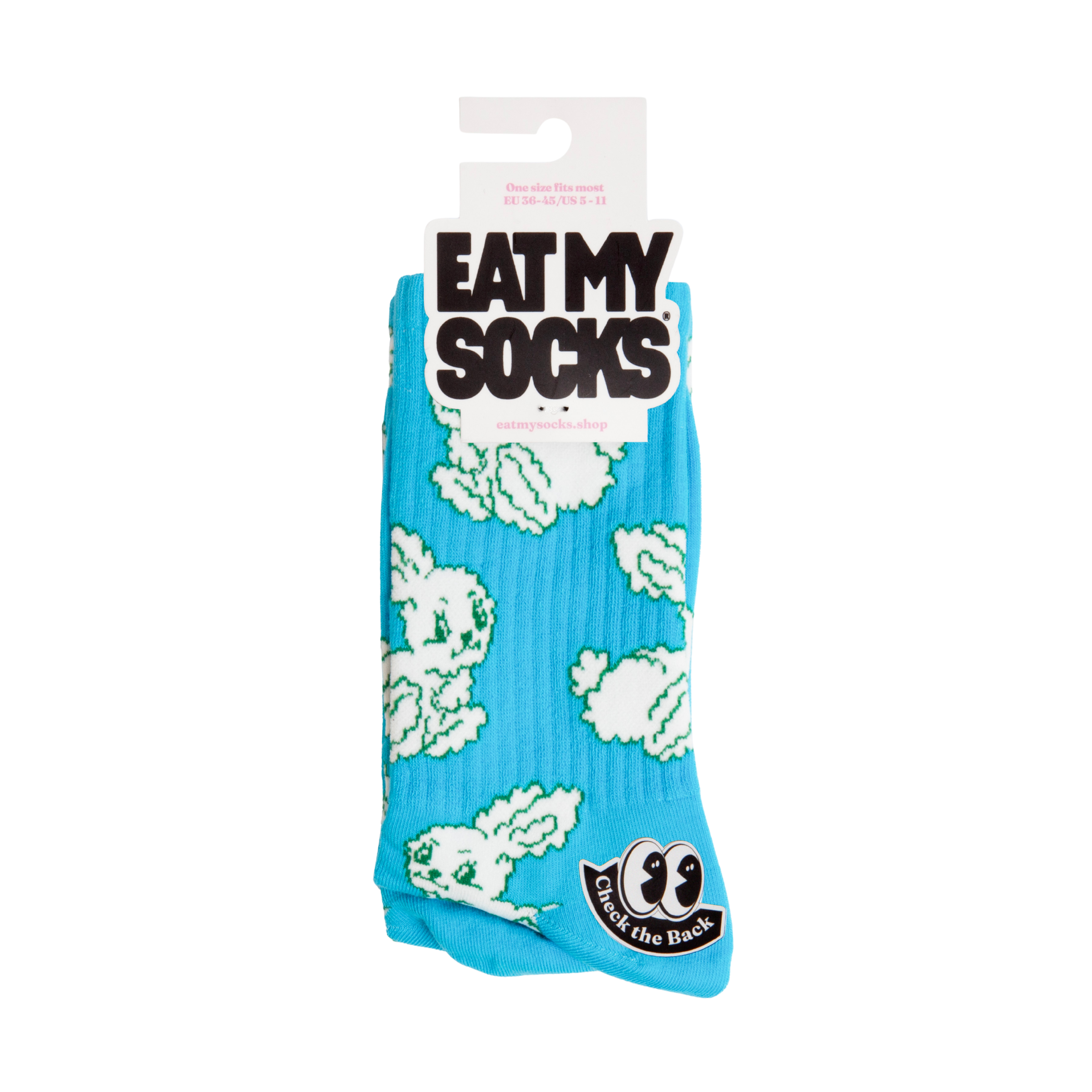 Eat My Socks Crew Socks - Late Bunny