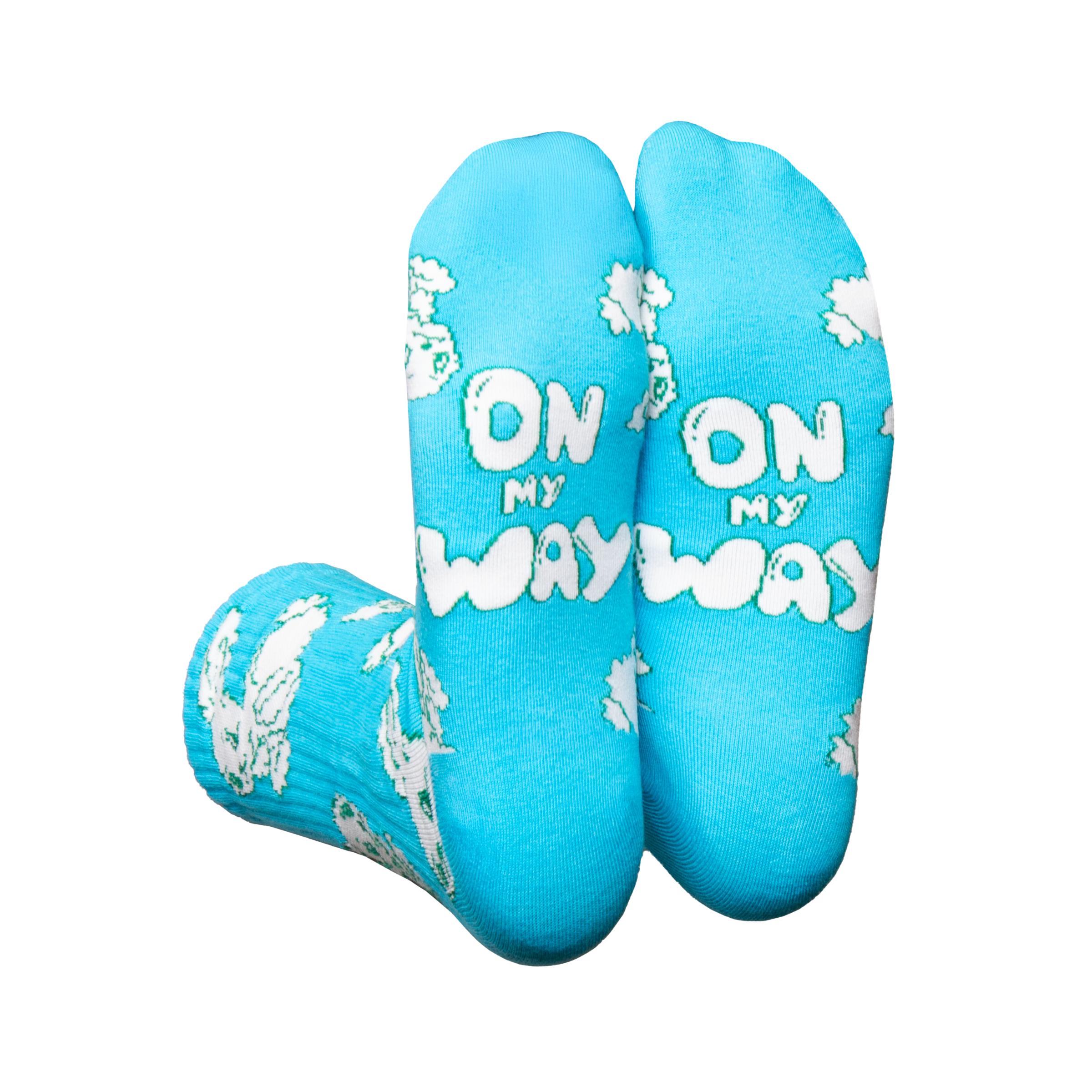 Eat My Socks Crew Socks - Late Bunny