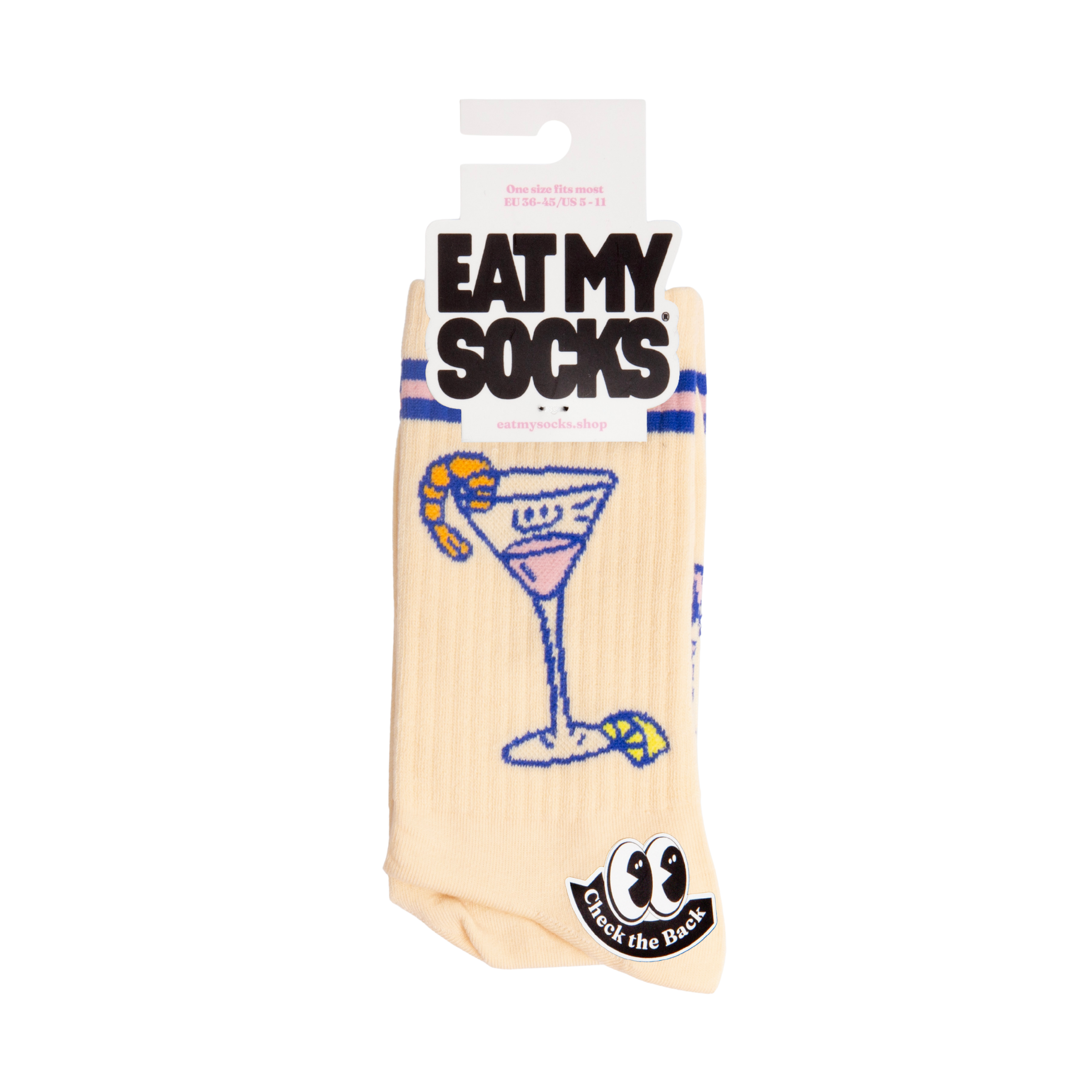 Eat My Socks Crew Socks - Shrimp Cocktail