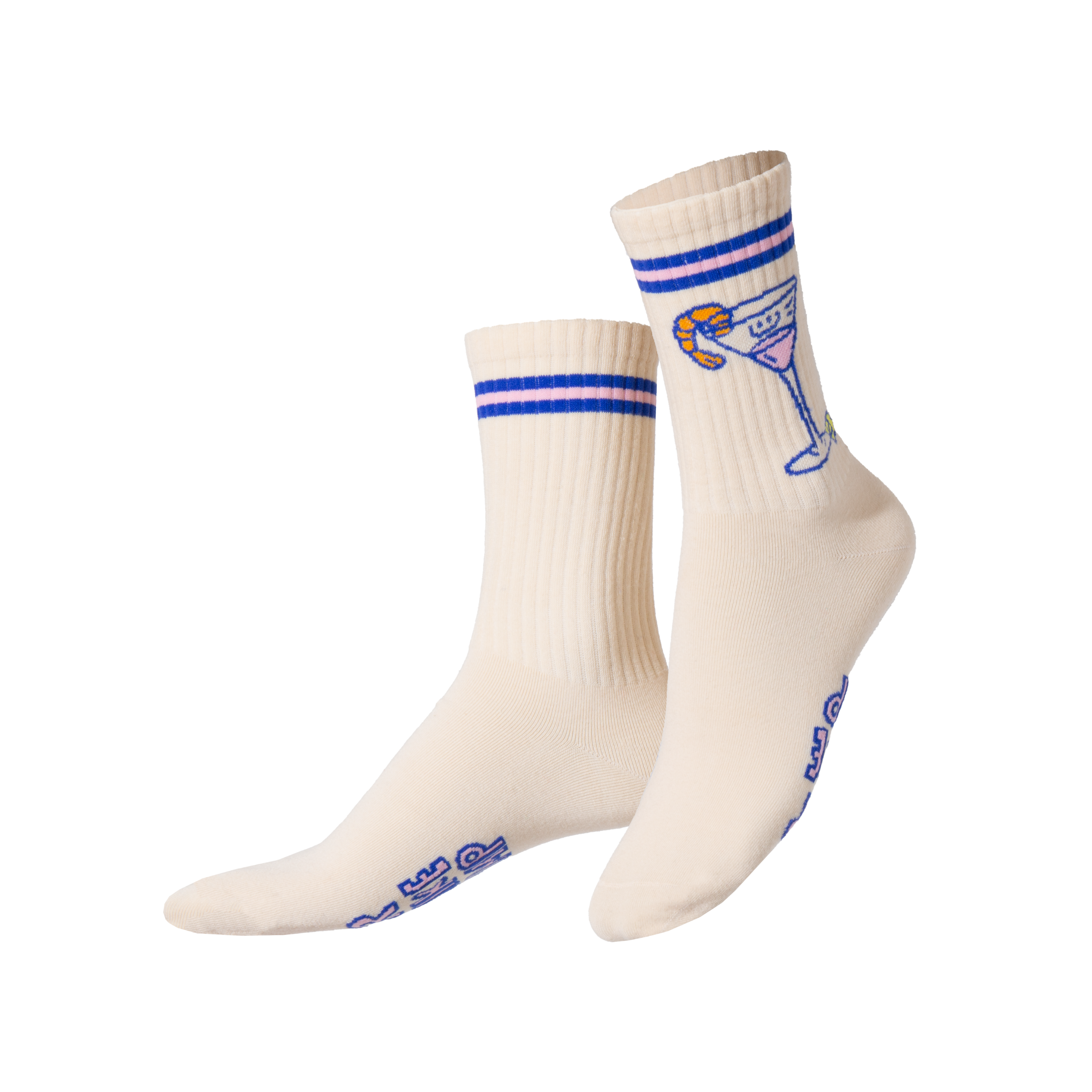 Eat My Socks Crew Socks - Shrimp Cocktail