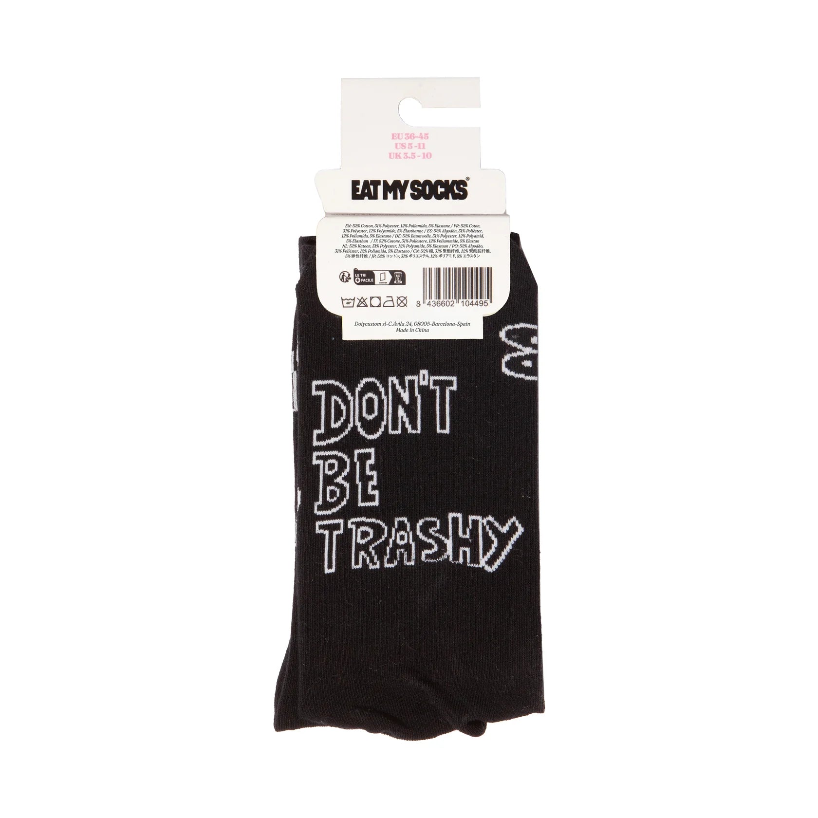 Eat My Socks: Crew Socks - Trash