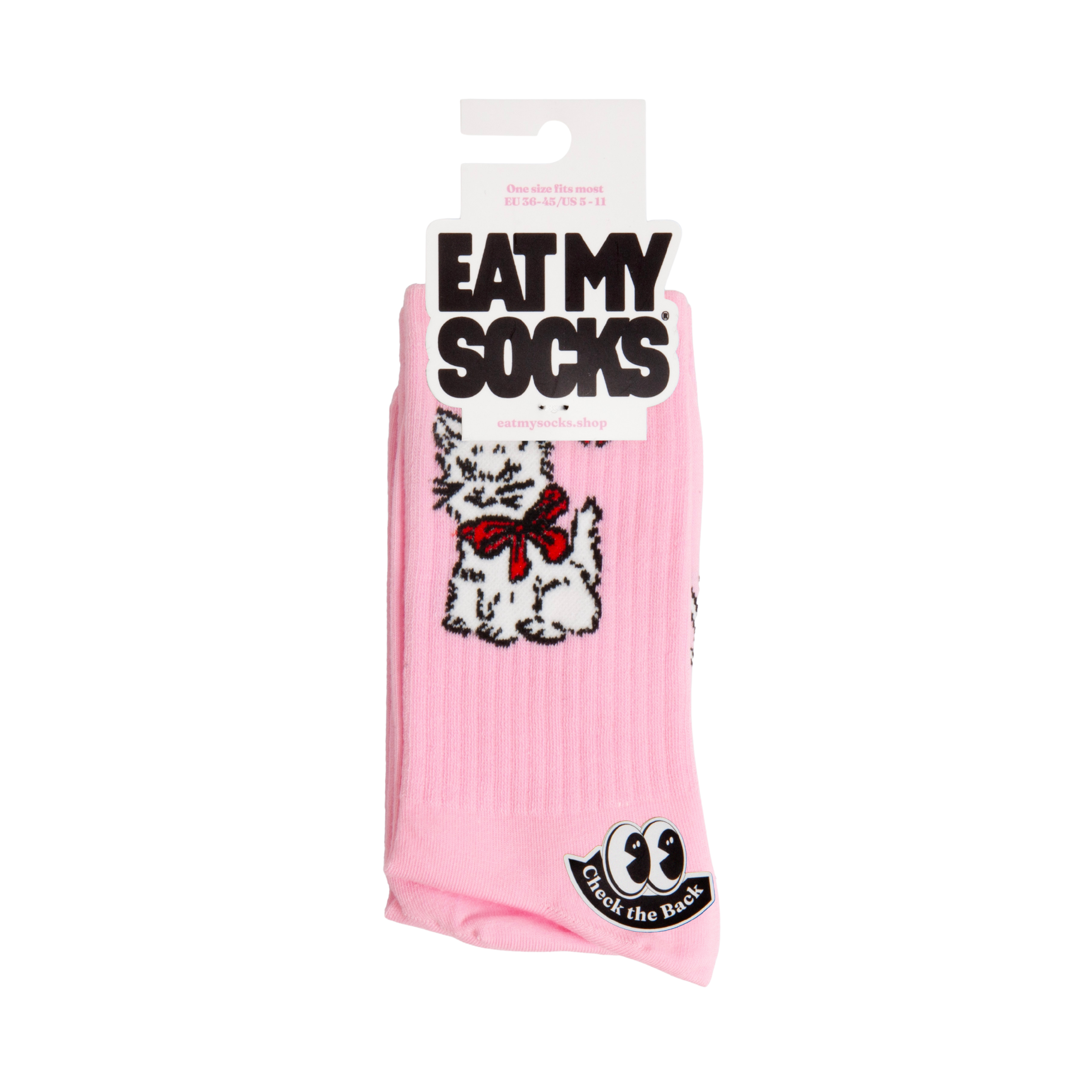 Eat My Socks Vintage Cat Crew Socks