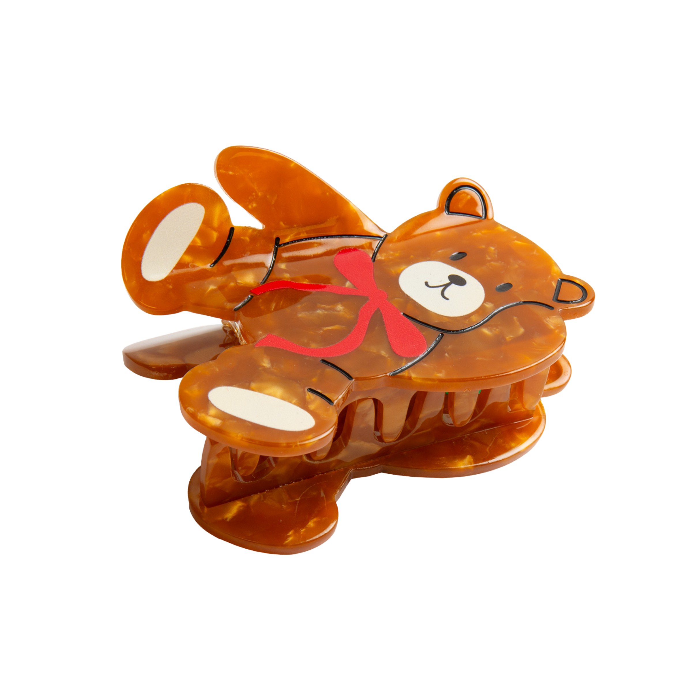 Eat My Socks Hair Claw - Teddy Bear