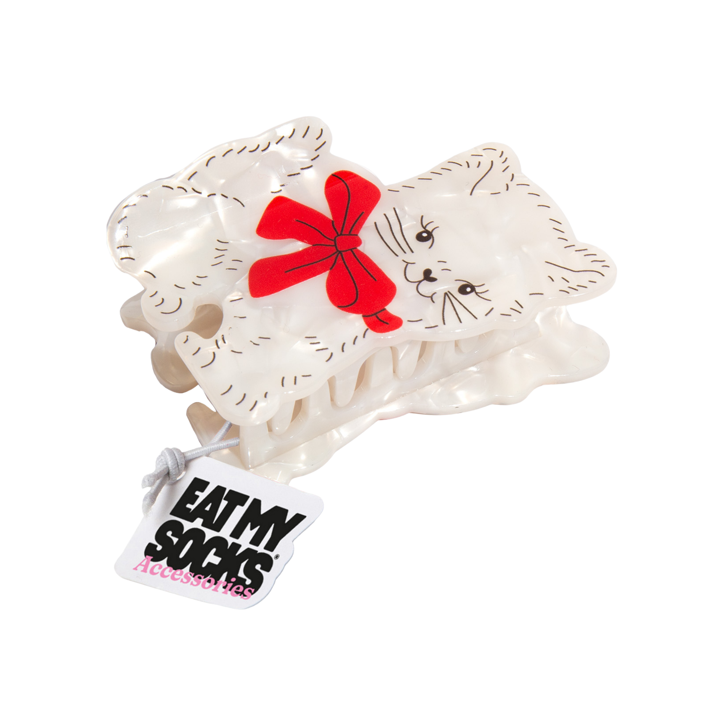 Eat My Socks Hair Claw - Vintage Cat