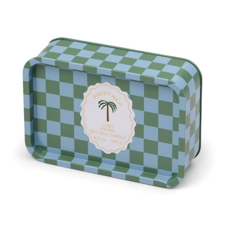 Paddywax: Adopo 6oz Printed Tin Candle - Palm - Lush Palms