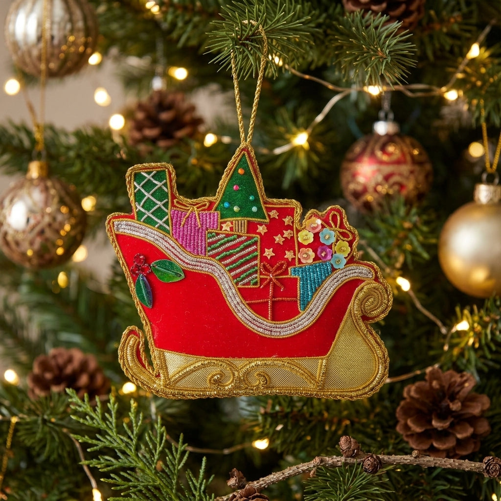 AI creative — Sleigh Decoration