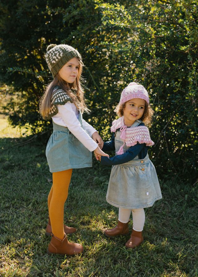 Acorn kids: Boho Beanie Khaki & Cream