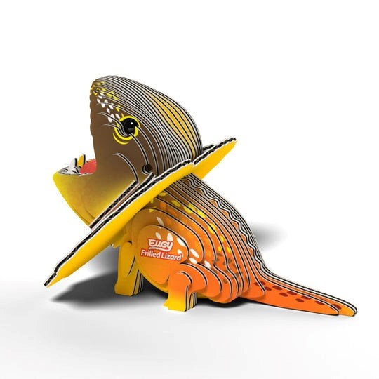 Eugy 3D Paper Model: Frilled Lizard