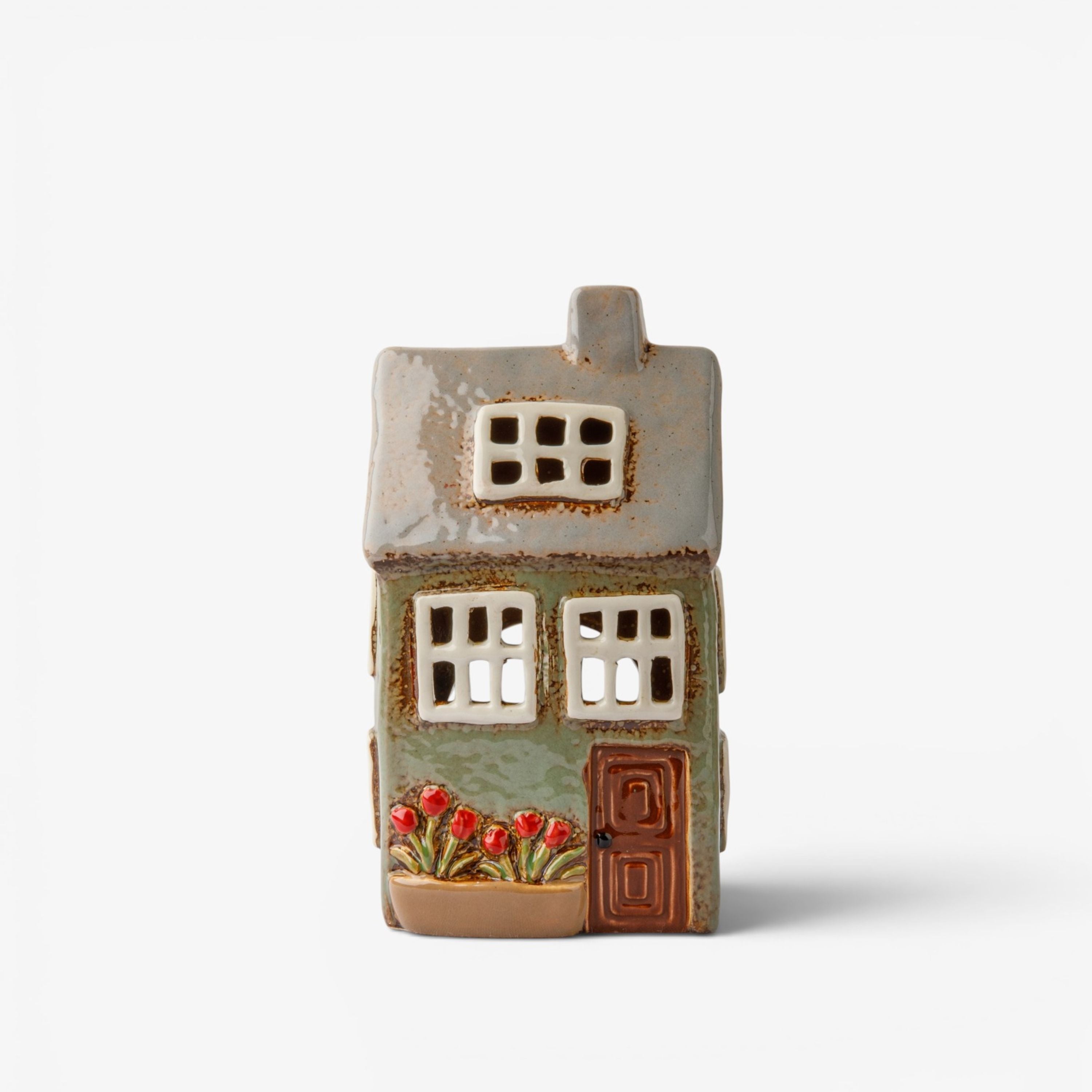 French Country Devon Petite Tea Light Cottage - Sage