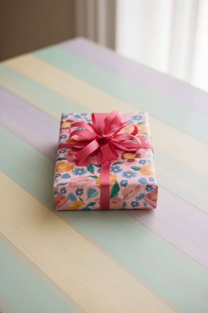 Gift Wrapping Rosemere Floral Petal Pink