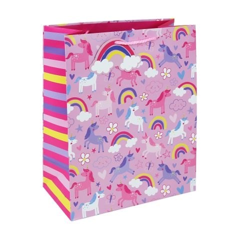 Eurowrap - Rainbows & Unicorns Large Gift Bag