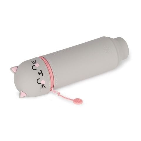 Legami: 2-in-1 Silicone Pencil Case - Kawaii - Kitty