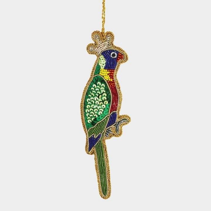 Queen Lorikeet Sequin Tree Decoration