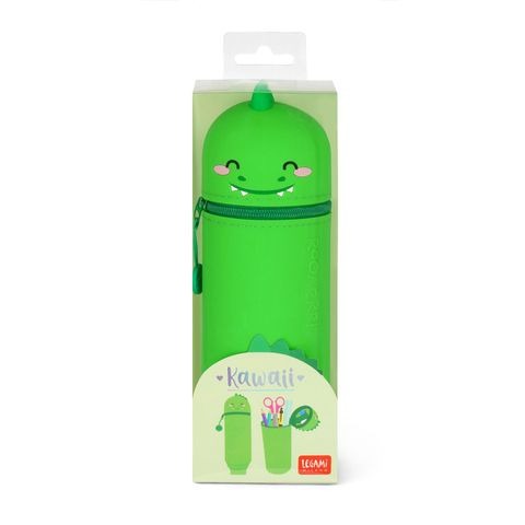 Legami: 2-in-1 Silicone Pencil Case - Kawaii - Dino
