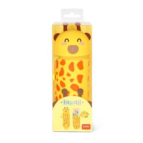 Legami: 2-in-1 Silicone Pencil Case - Kawaii - Giraffe