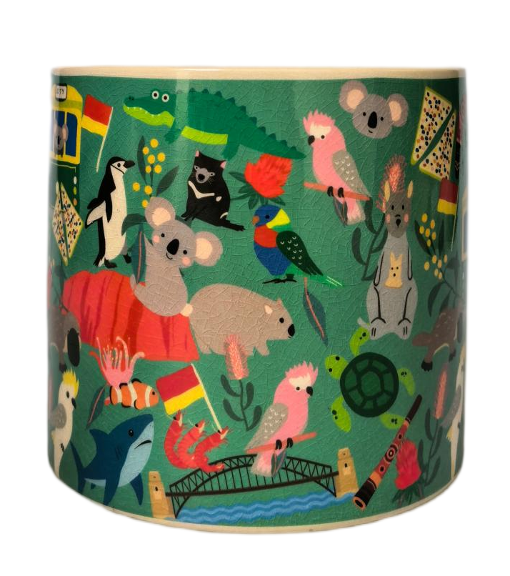 Australiana Planter Green 14cm