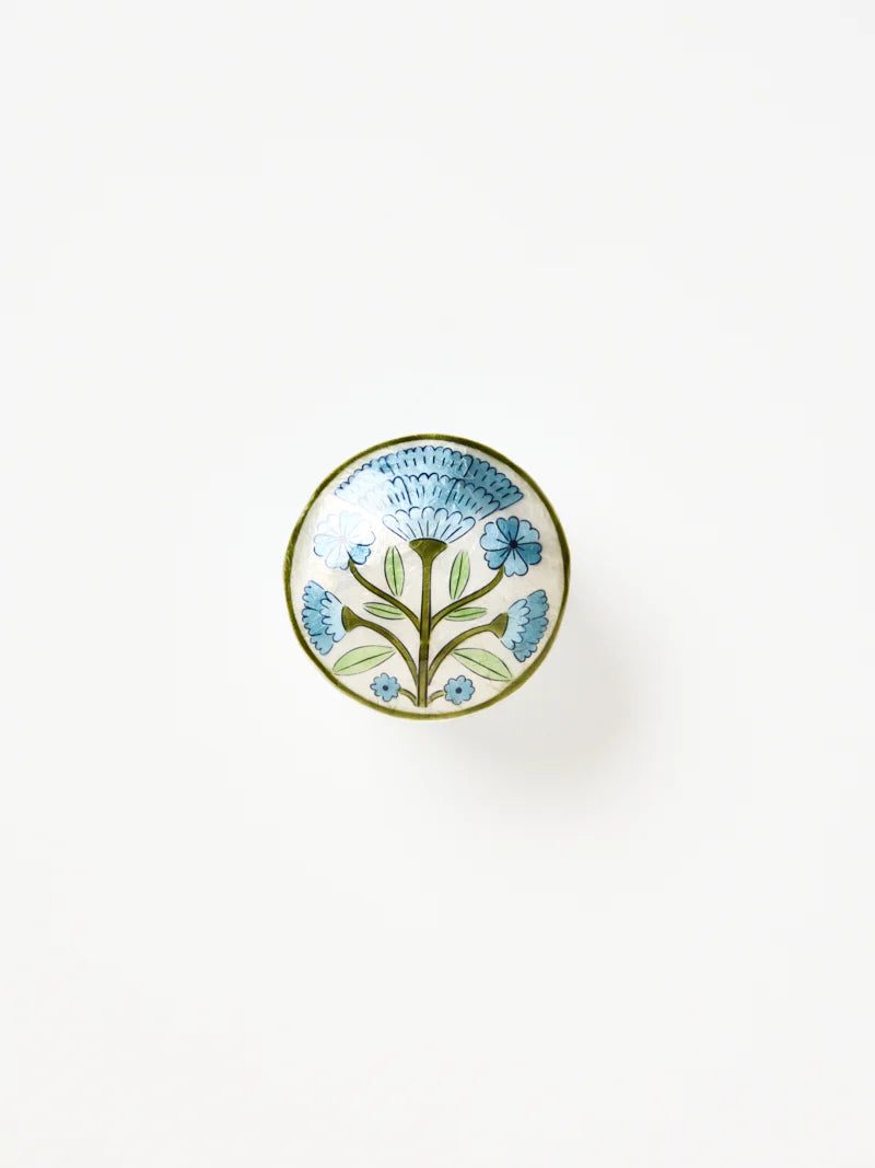 Jones & Co: Samira Short Box Blue Flower