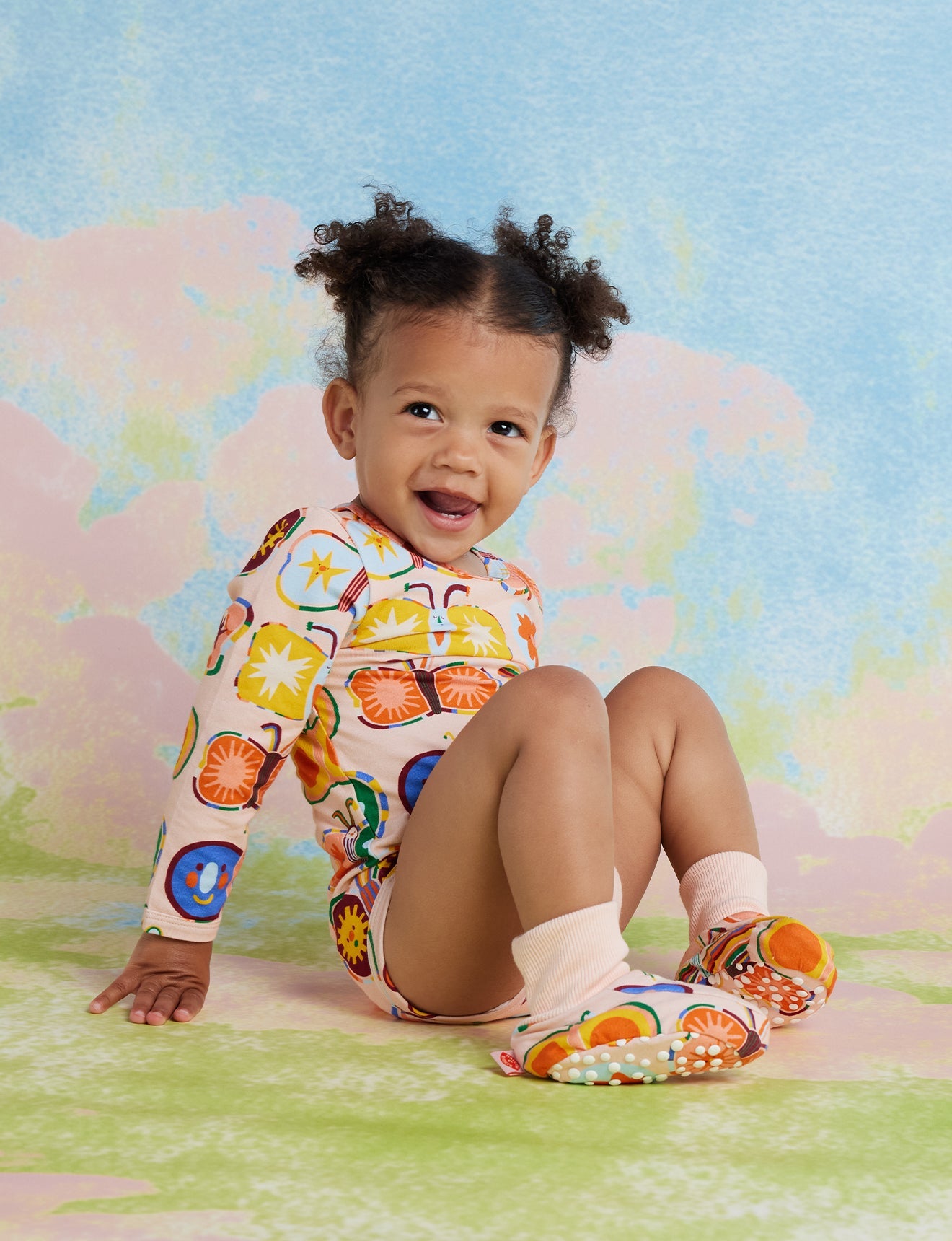 Halcyon Nights Long Sleeve Bodysuit - Flutterby