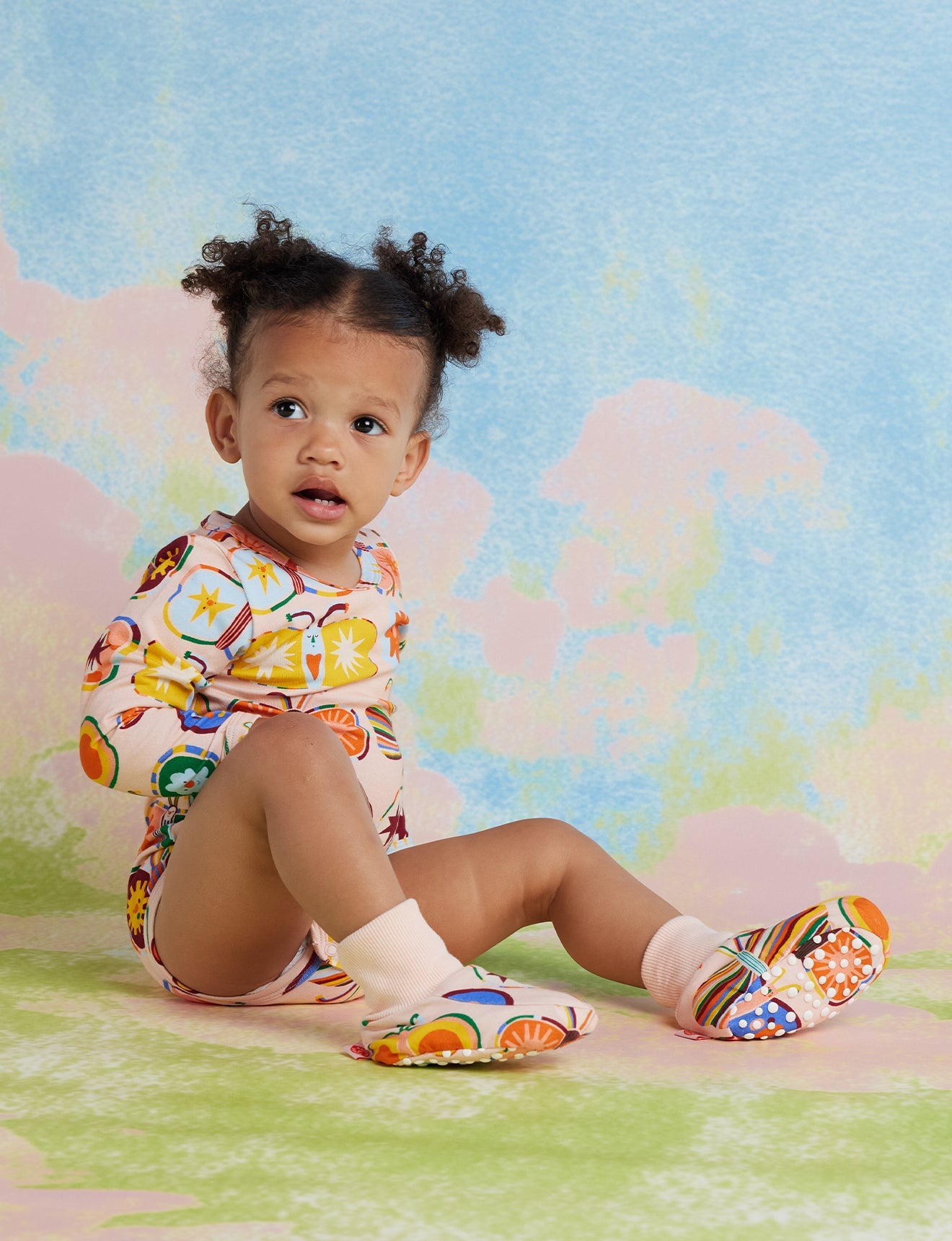 Halcyon Nights Long Sleeve Bodysuit - Flutterby