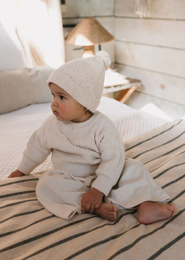 Acorn kids: Stargaze Beanie Cream Speckle