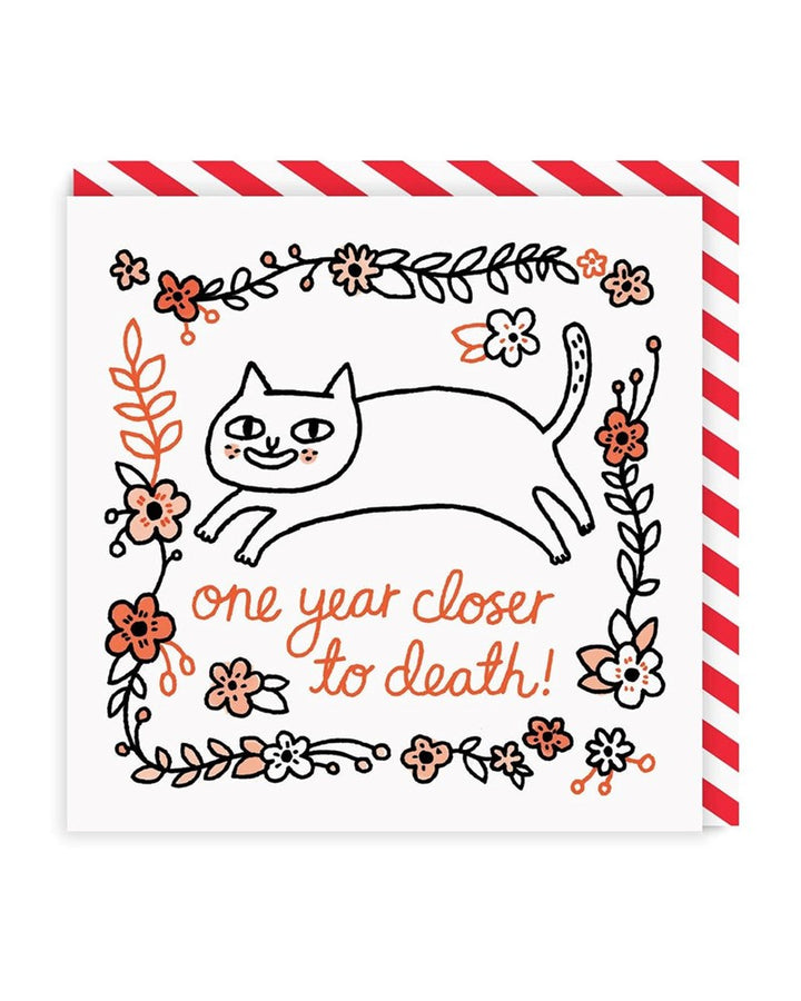 Ohh Deer: Greeting Card One Year Closer To Death