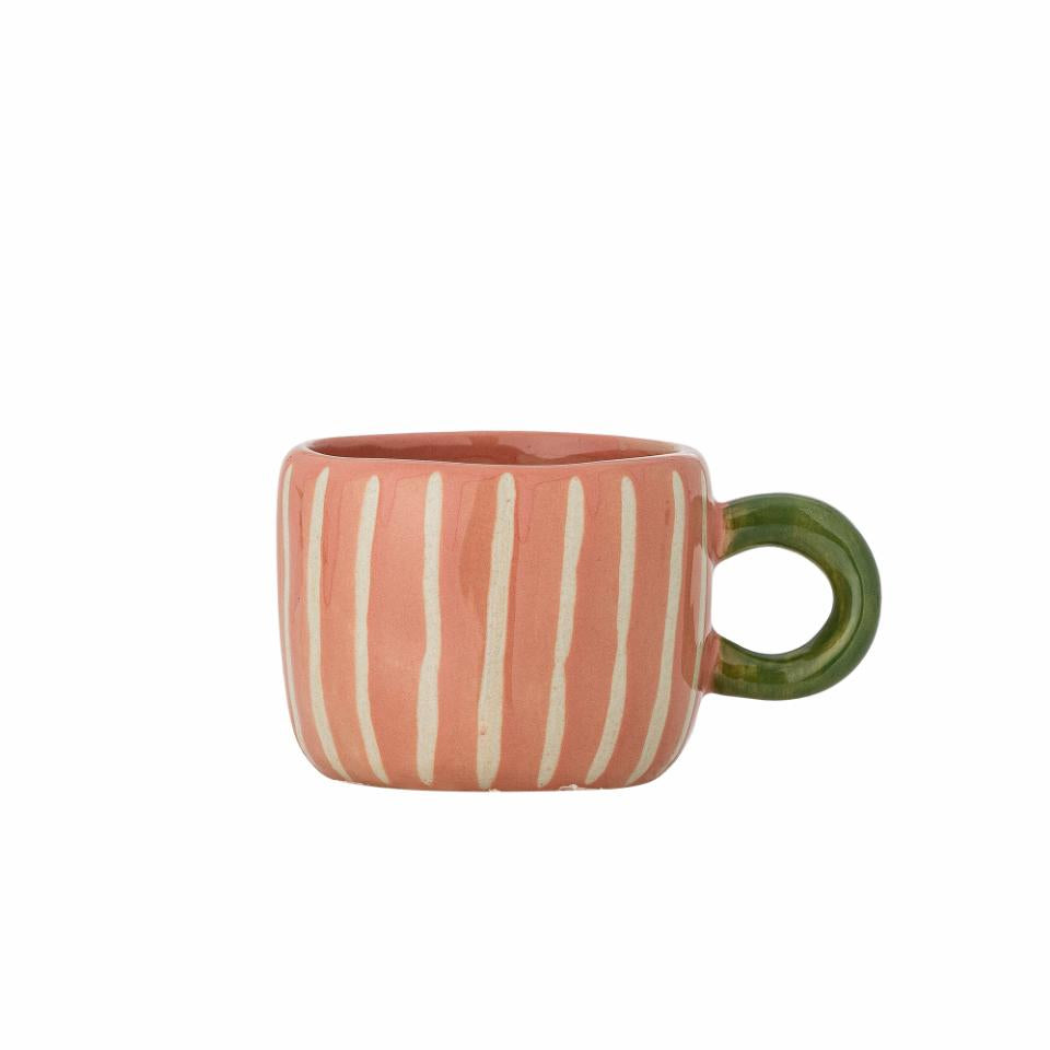 Bloomingville Nini Cup - Rose And White Stripes