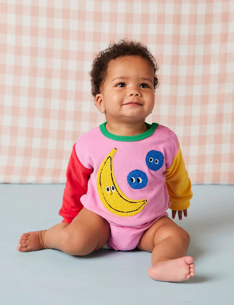 Halcyon Nights: Terry Long Sleeve Bodysuit Happy Harvest