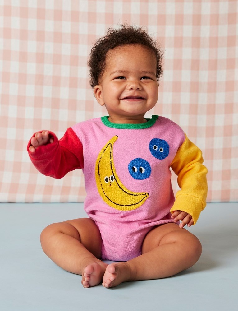 Halcyon Nights: Terry Long Sleeve Bodysuit Happy Harvest