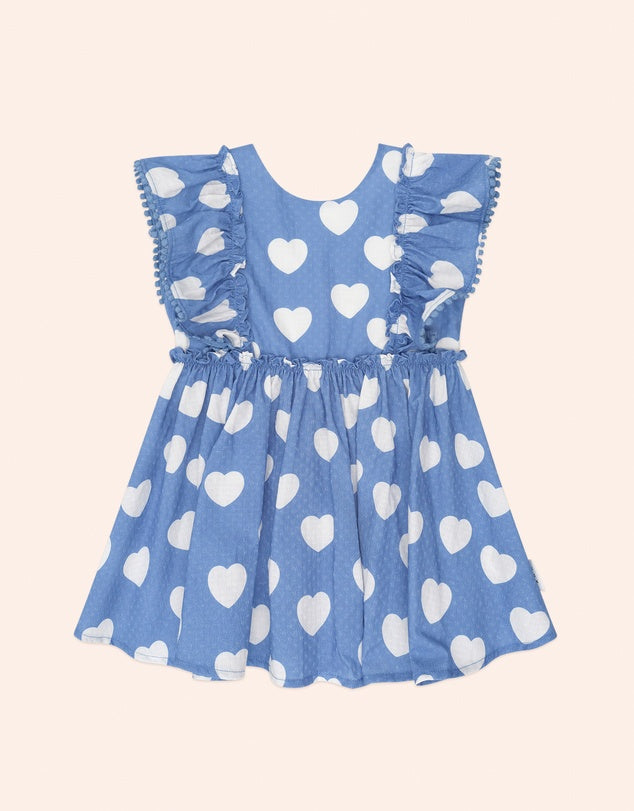 Huxbaby: Frill Heart Bow Dress