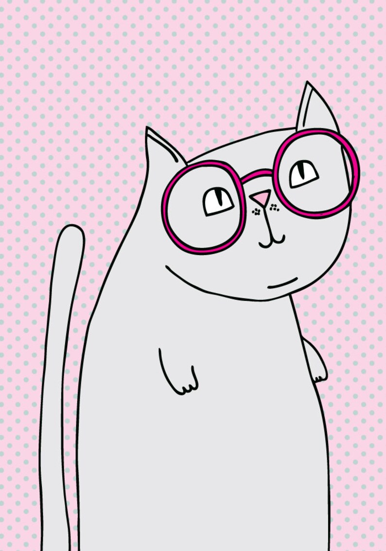 Microfibre Cloth - Kitty Glasses