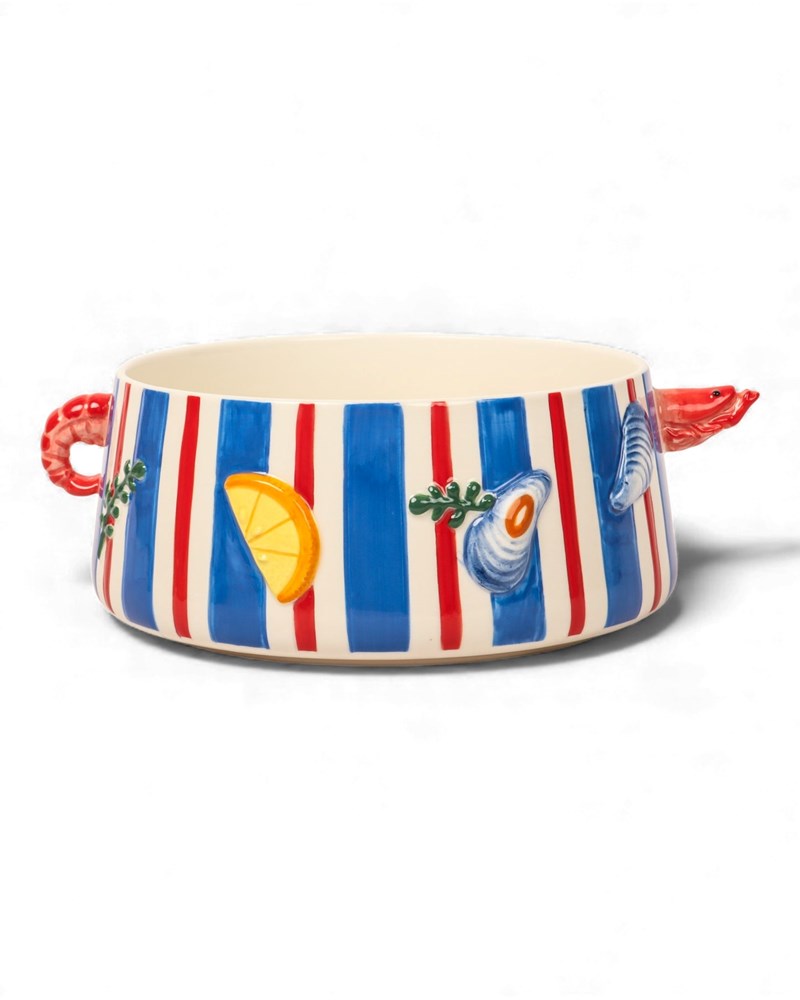 Seaview Stoneware Prawn Pot