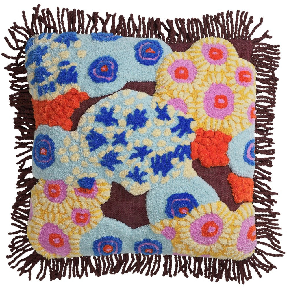 Sage and Clare: Cora Tufted Cushion - Garnet