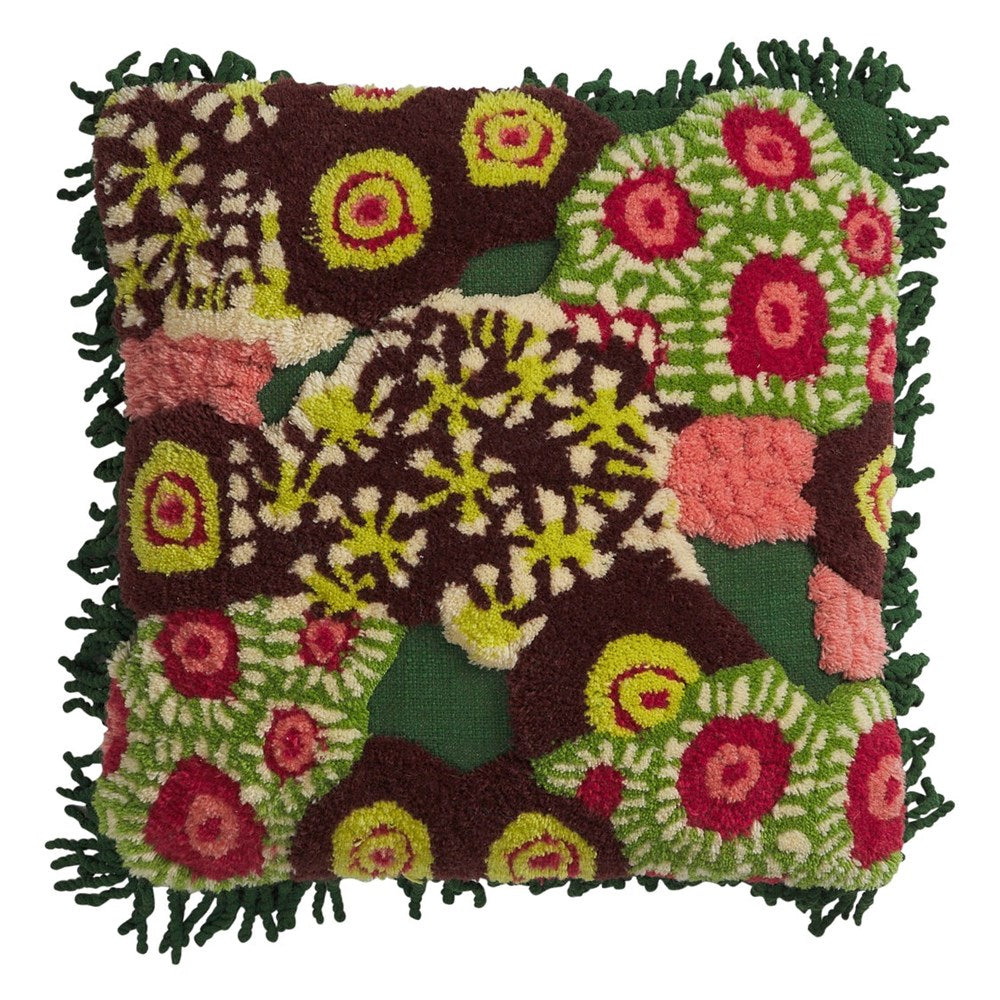 Sage x Clare: Cora Tufted Cushion - Kelp