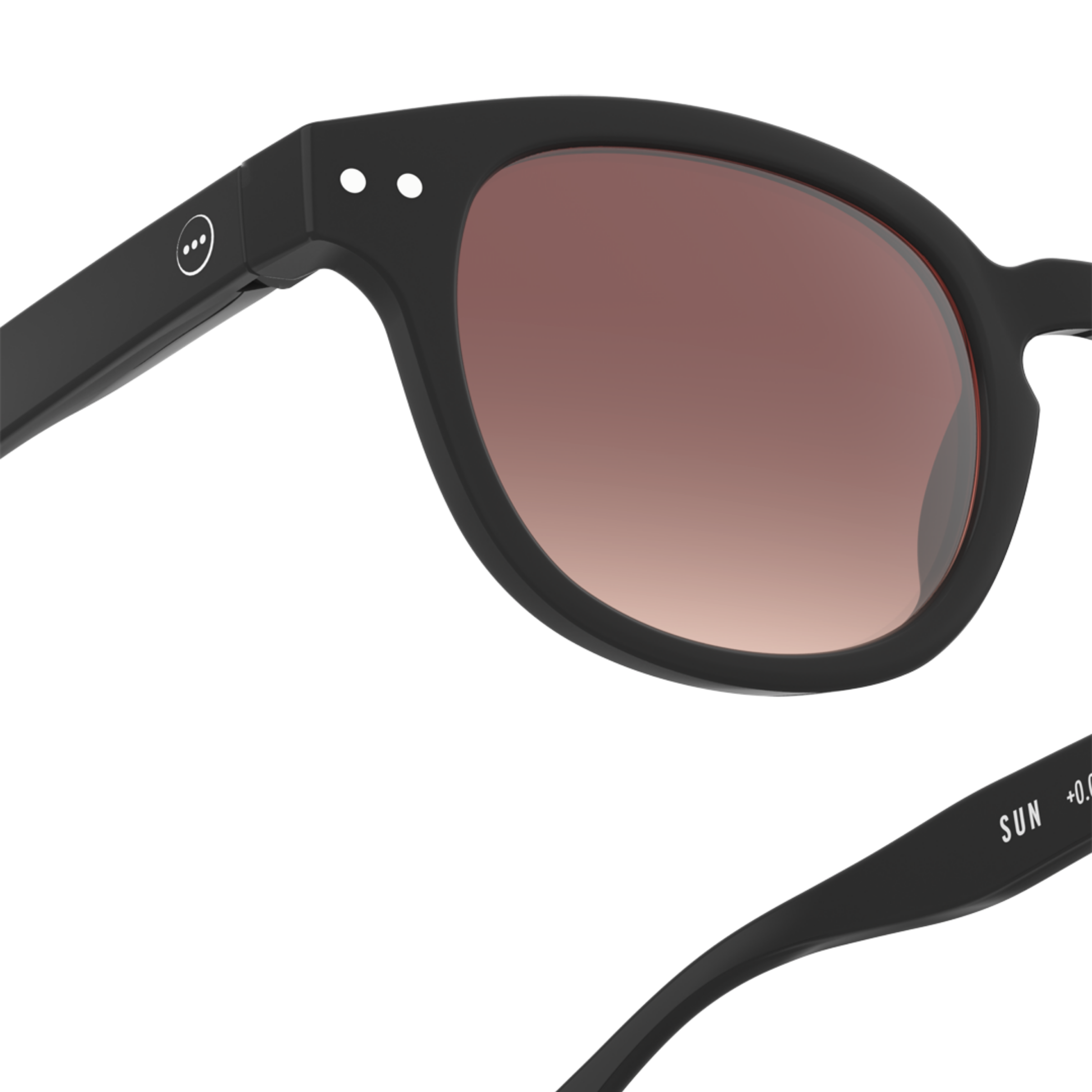 Izipizi Sun Collection C Polarised Sunglasses - Crossroads Black Road