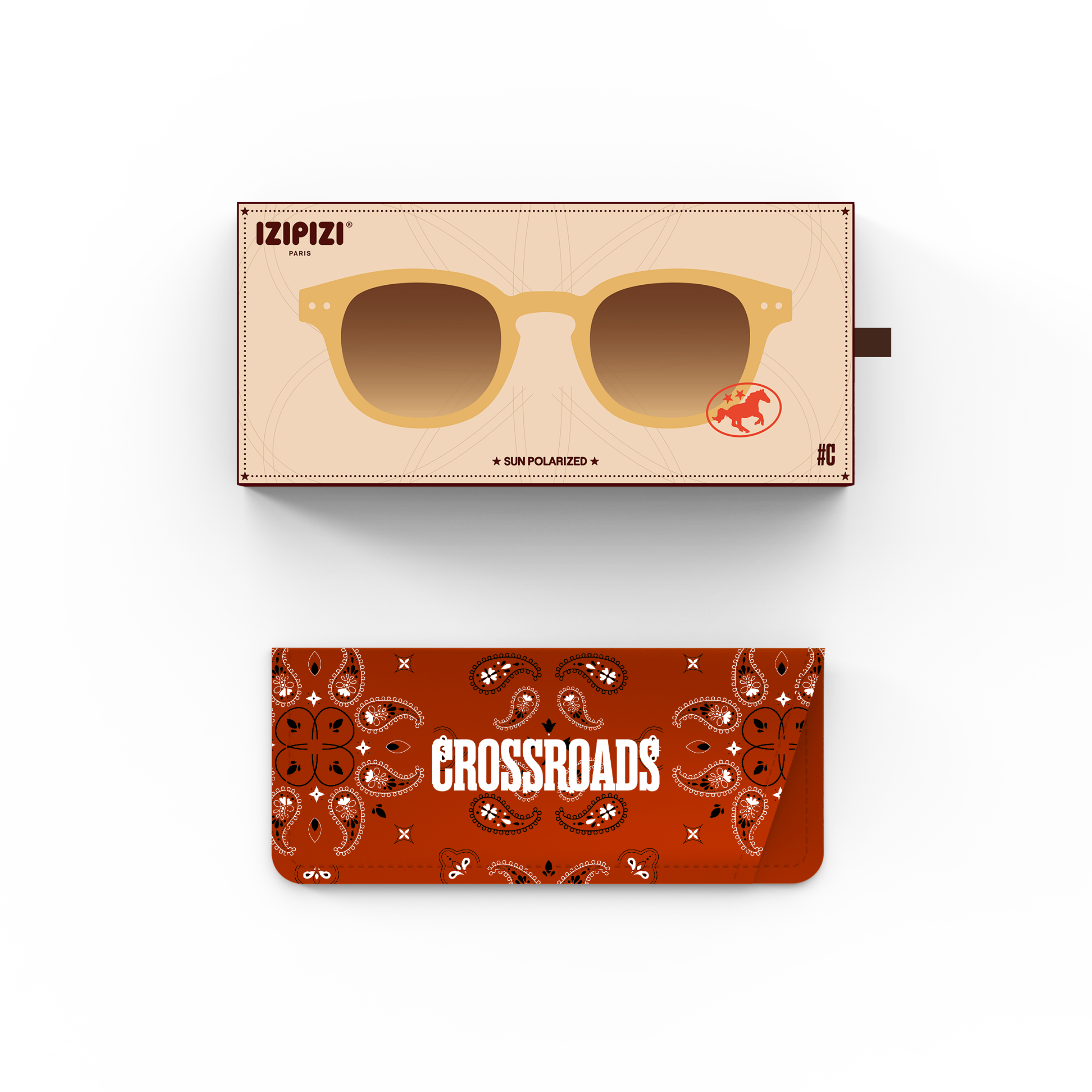 Izipizi Sun Collection C Polarised Sunglasses - Golden Canyon